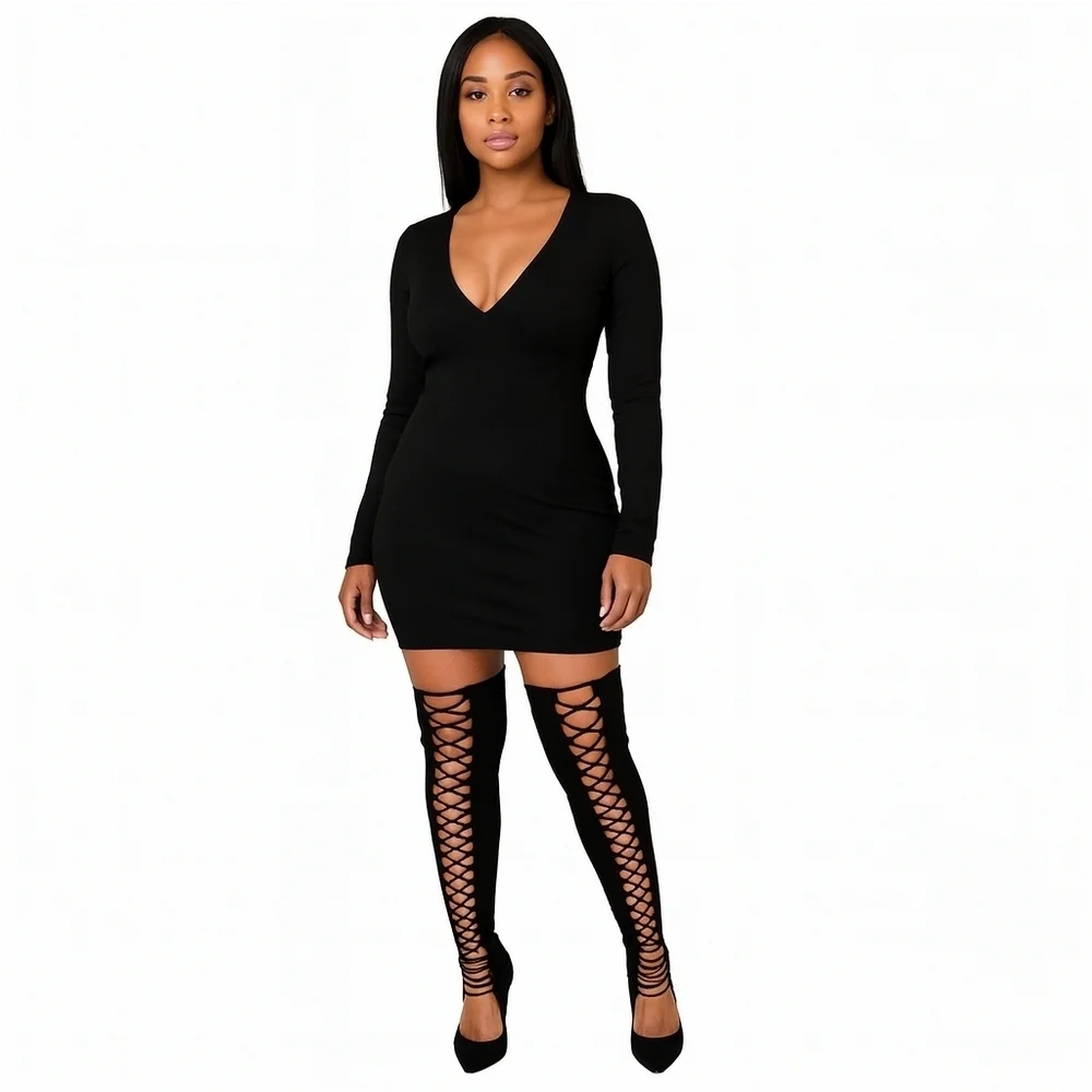 Robert Durville Thigh High Laced Boots 10‎